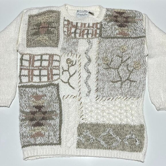 kimberly hope Sweaters - Vintage Cream And White sweater